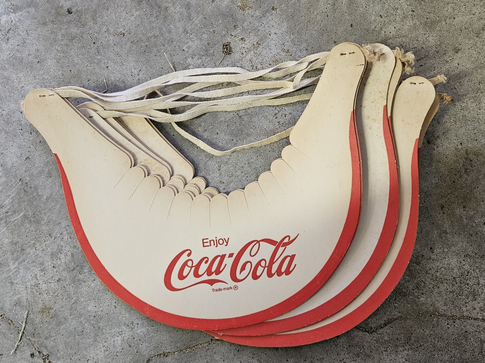 8 Coca Cola Sun Hat Visors NOS New Old Stock 1960s-1970s?