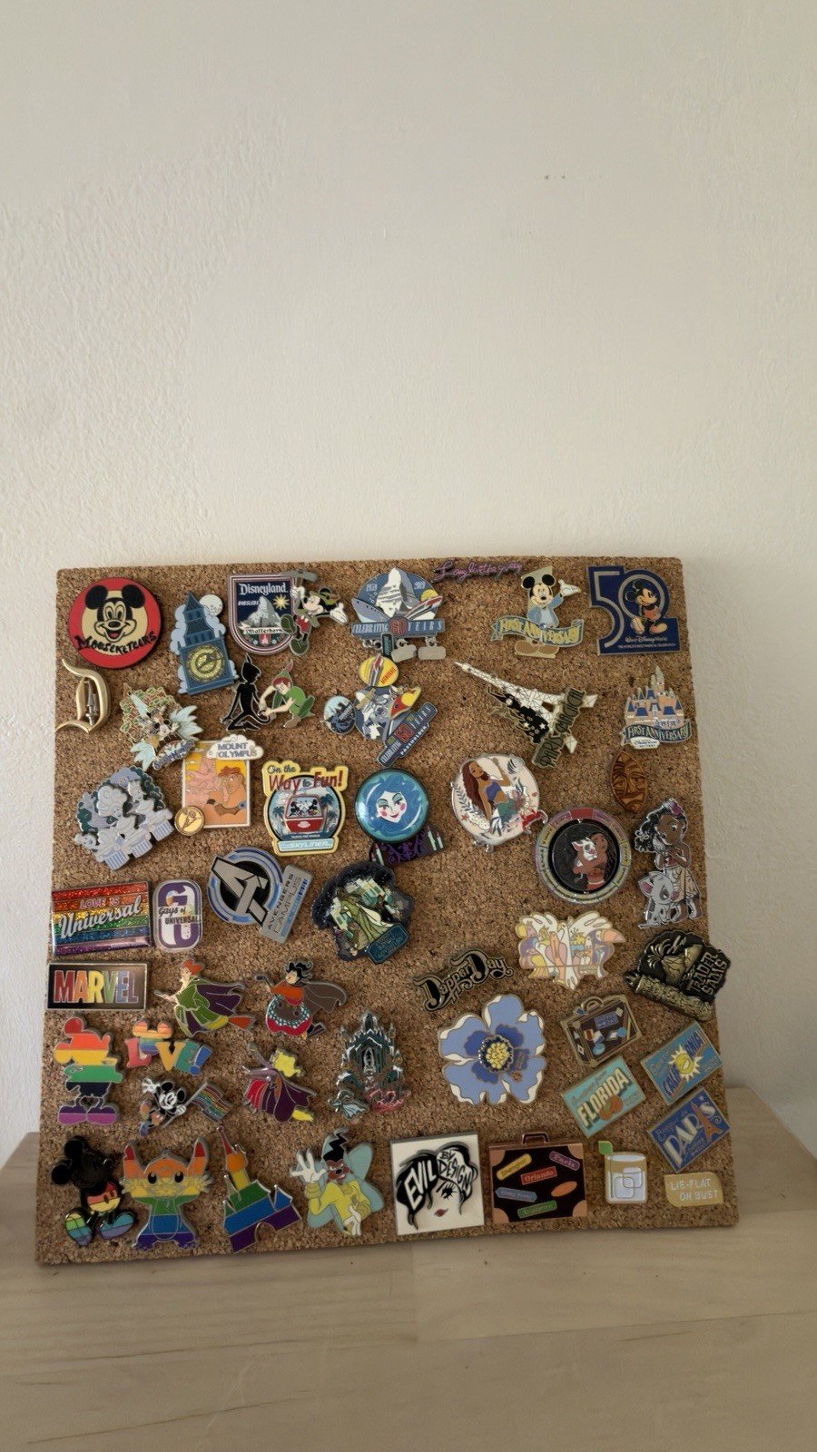 Disney Parks Universal Marvel Mixed Pin Lot 45+ Collectible Pins Assorted