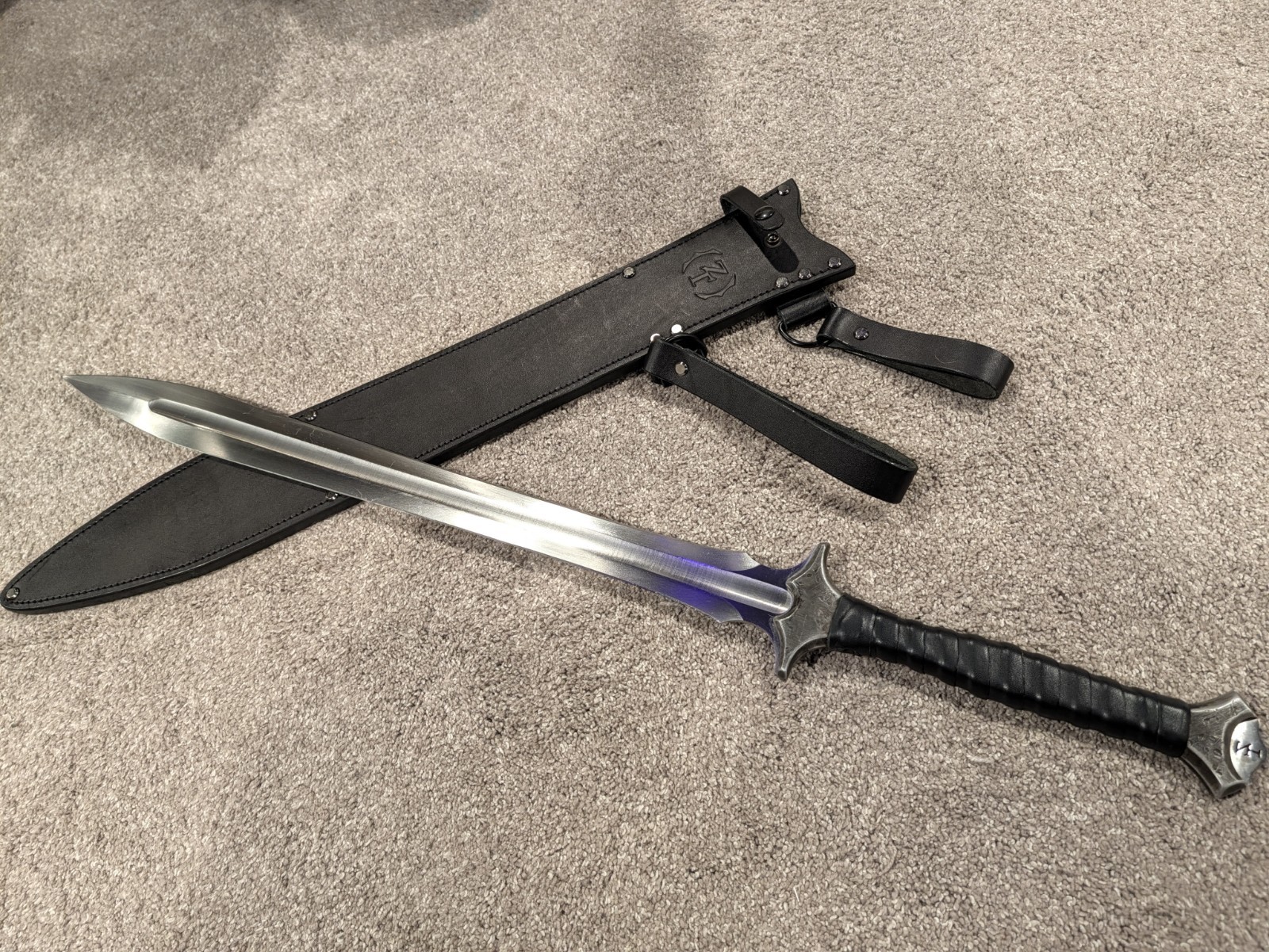 Zombie Tools Diphos Satin Finish With Leather Sheath