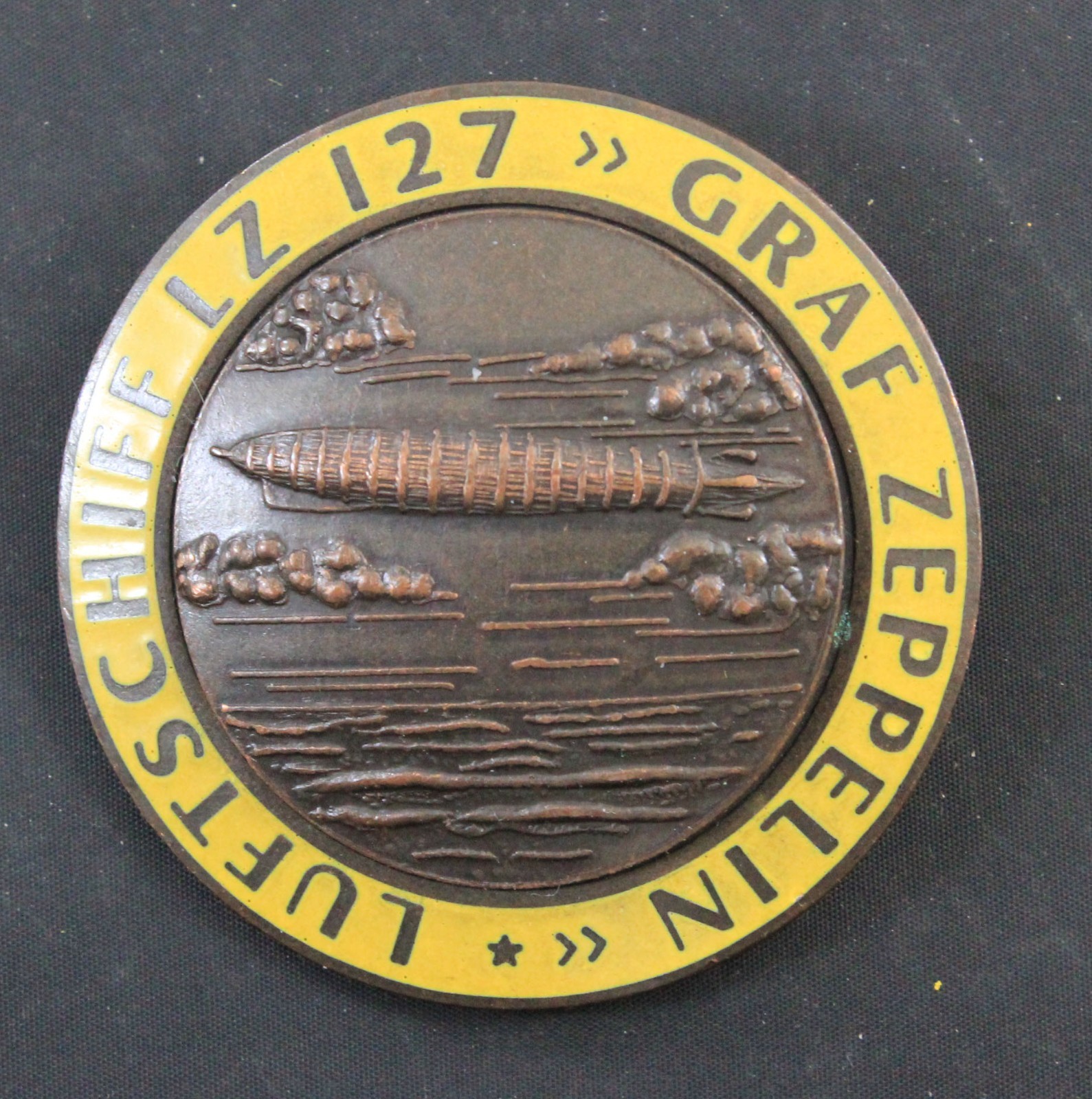 German Pre‑WWII Graf Zeppelin “Luftschiff LZ 127” Airship Badge Original pre‑war
