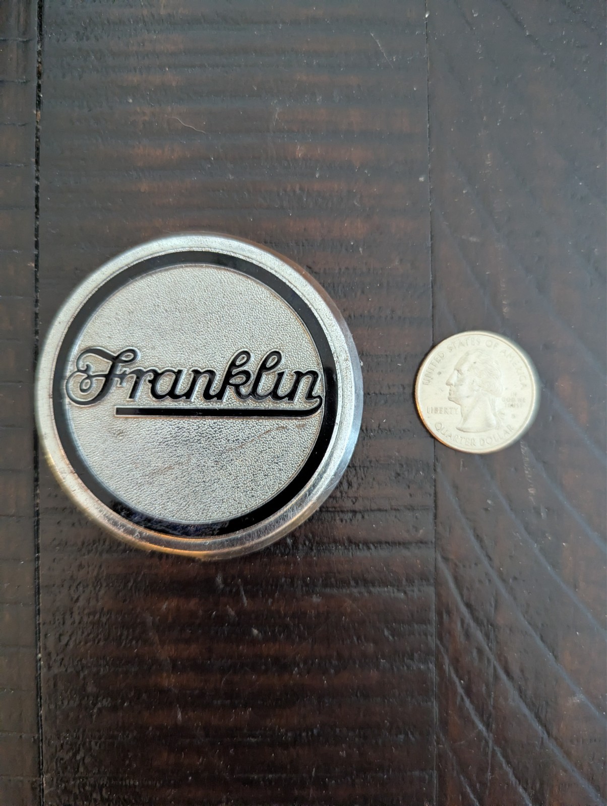 1929 Franklin Series 130 Car Radiator Emblem Badge Plate Ornament 2 Inches 1929 Franklin Series 130 Car Radiator Emblem Badge Plate Ornament 2 Inches
