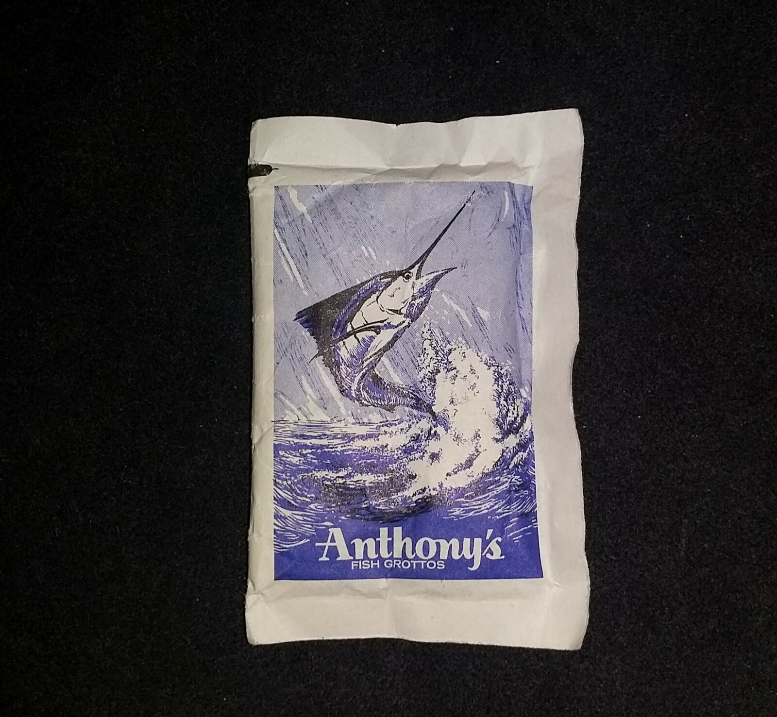 VTG ANTHONY\'S FISH GROTTOS SPECKELS SUGAR PACKET  SAN DIEGO, LA MESA LA JOLLA