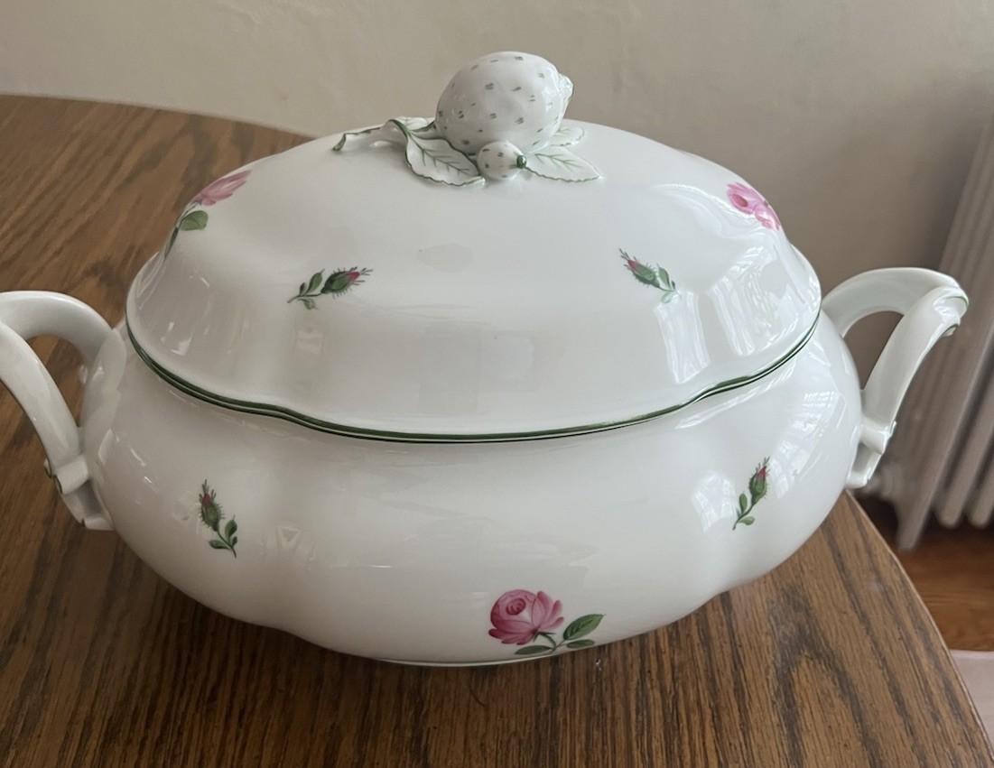 Augarten Wien Vienna Austria  Lid Covered Baroque Soup Tureen Large