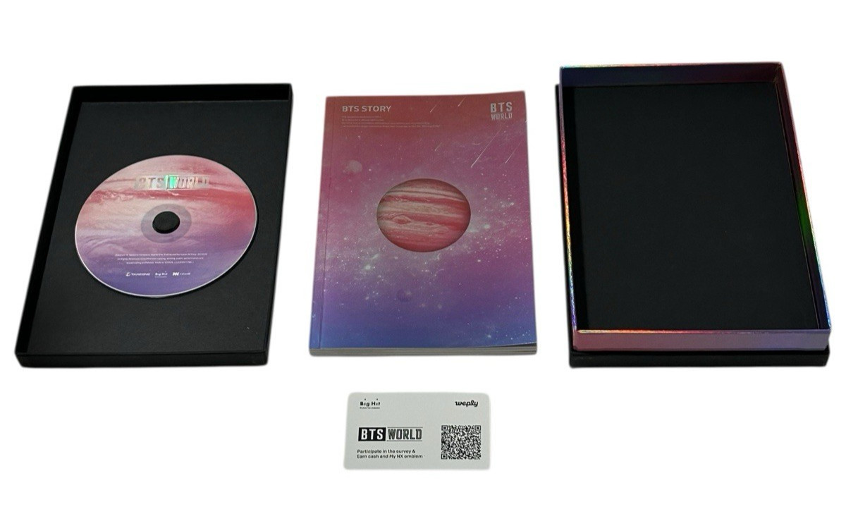 BTS WORLD Original Soundtrack With CD Disc & BTS Story Book & World Card 2019
