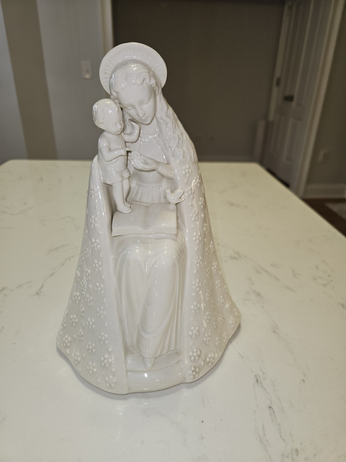 Vintage Goebel Hummel Flower Madonna Figurine TMK-2 Full Bee White Porcelain...