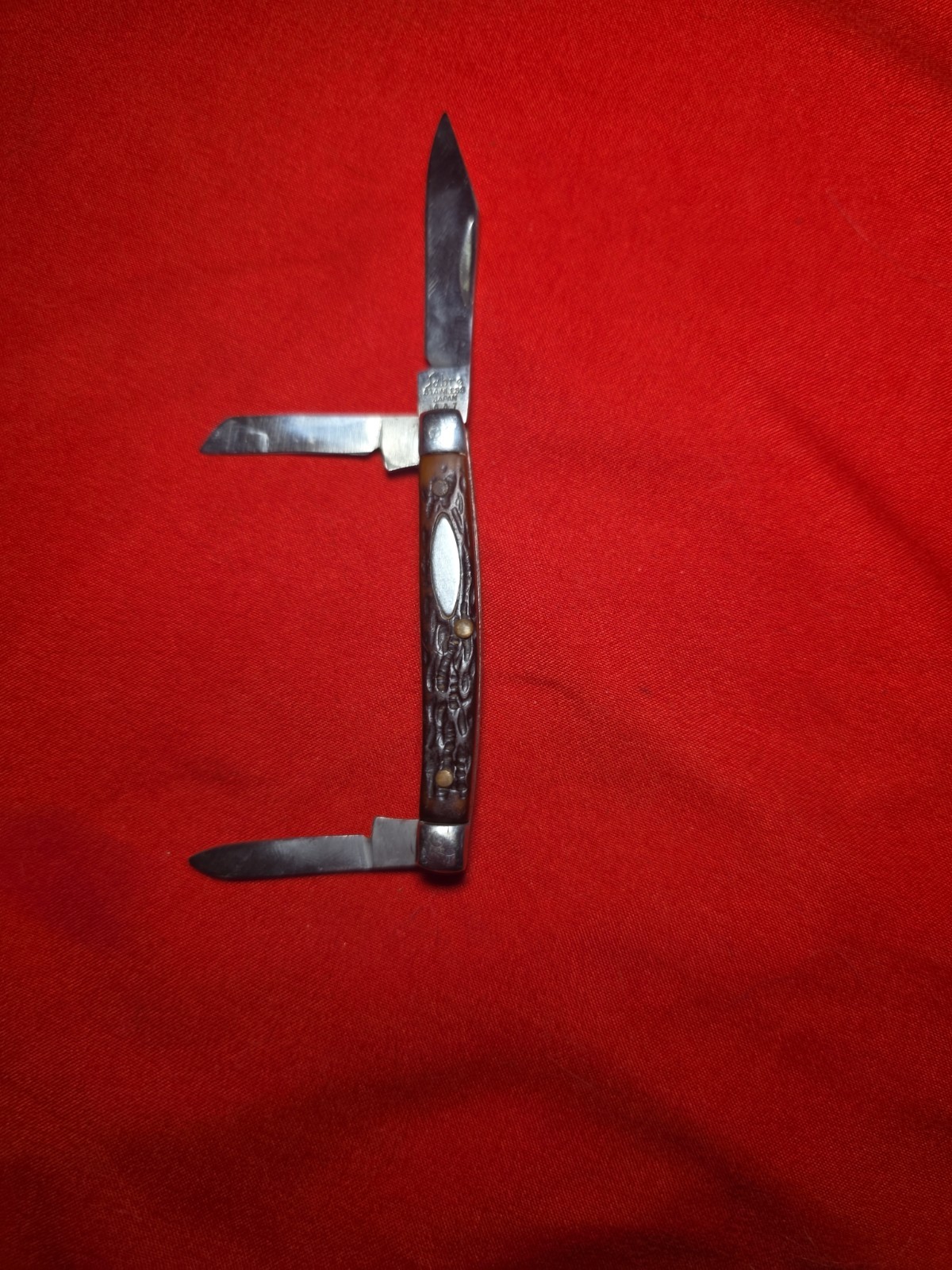 🔥 Vintage Schrade 861 USA 3-Blade Stockman Pocket Knife NY USA 1970s 🔥