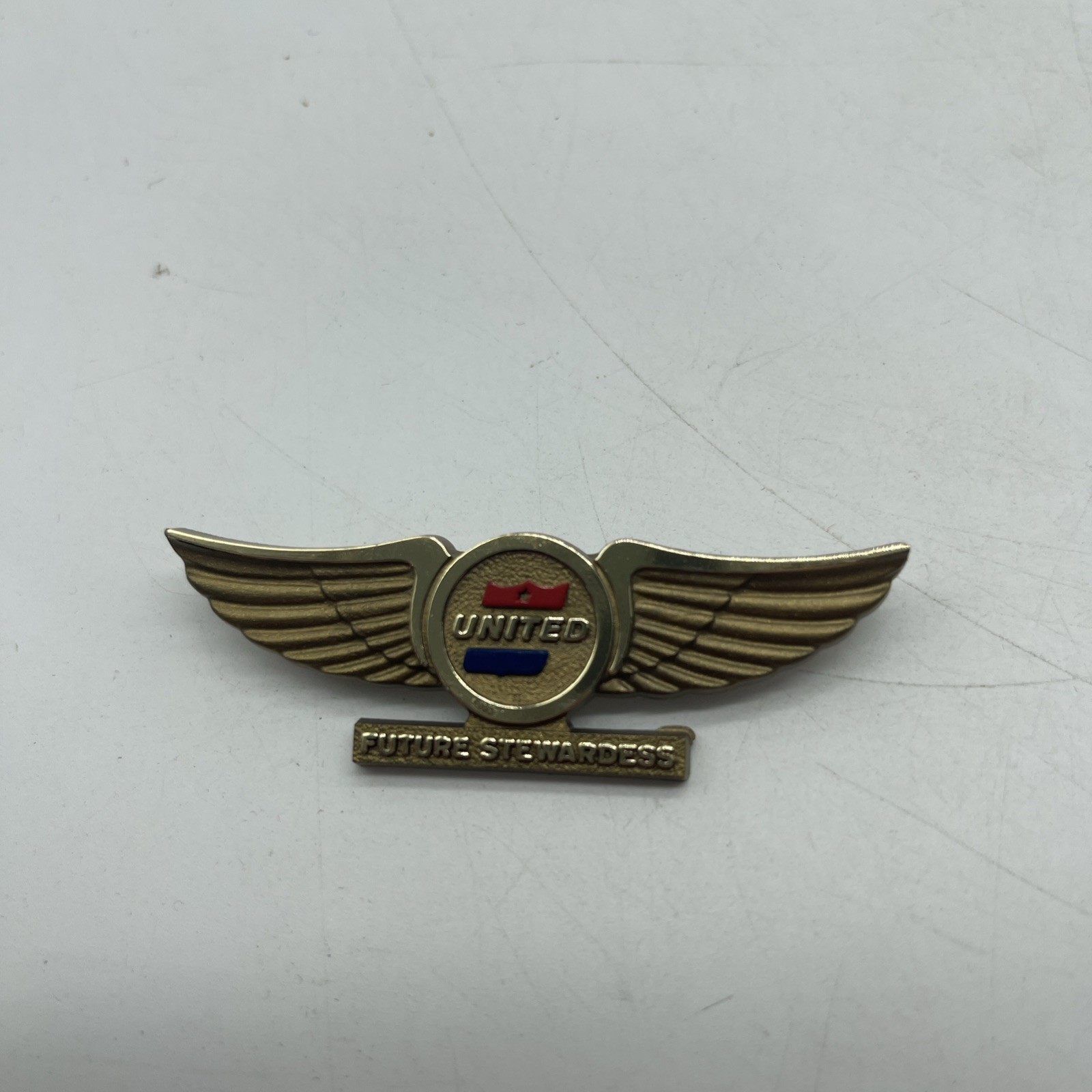 Vintage United Airlines Wings - Future Stewardess Pin Chest Pin