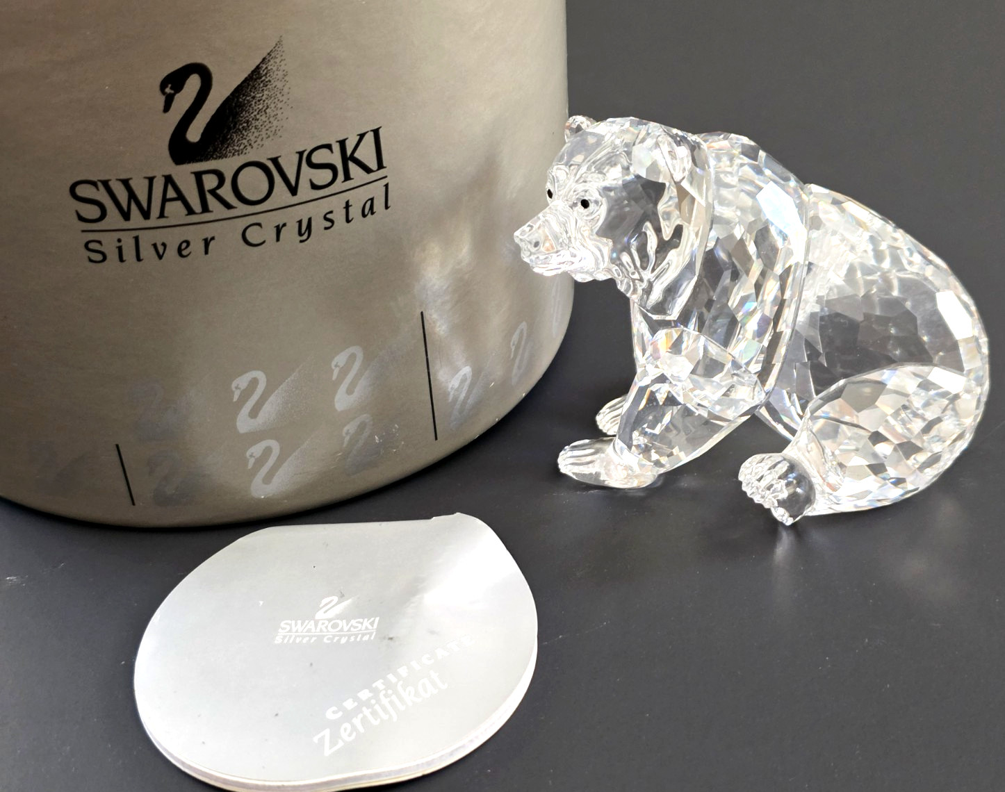 Swarovski Crystal 7637 000 006 Grizzly Bear 3.5\