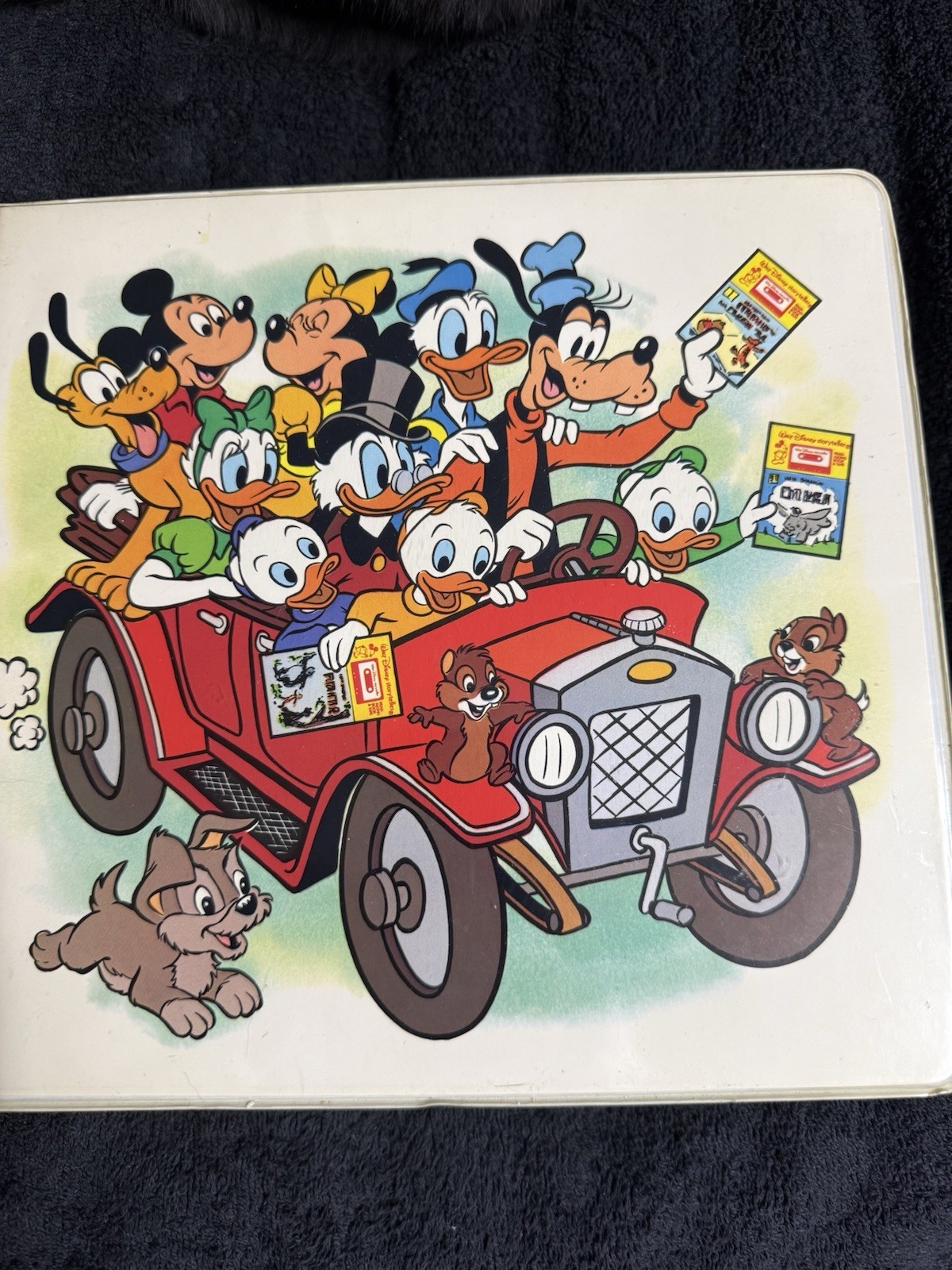 Vintage Walt Disney Storyteller Lot 10 Books 6 Cassette Tapes Read Along Case 