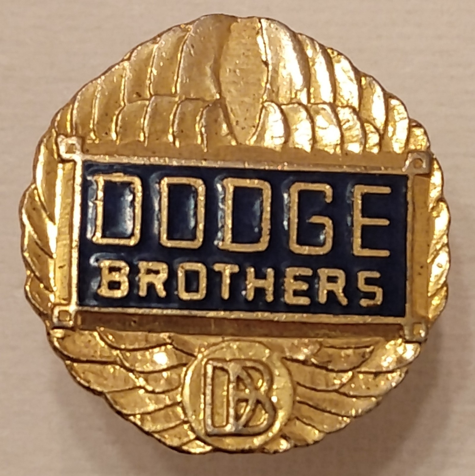 Vintage Dodge Brothers Winged Radiator Emblem Logo Automobile Lapel Pin