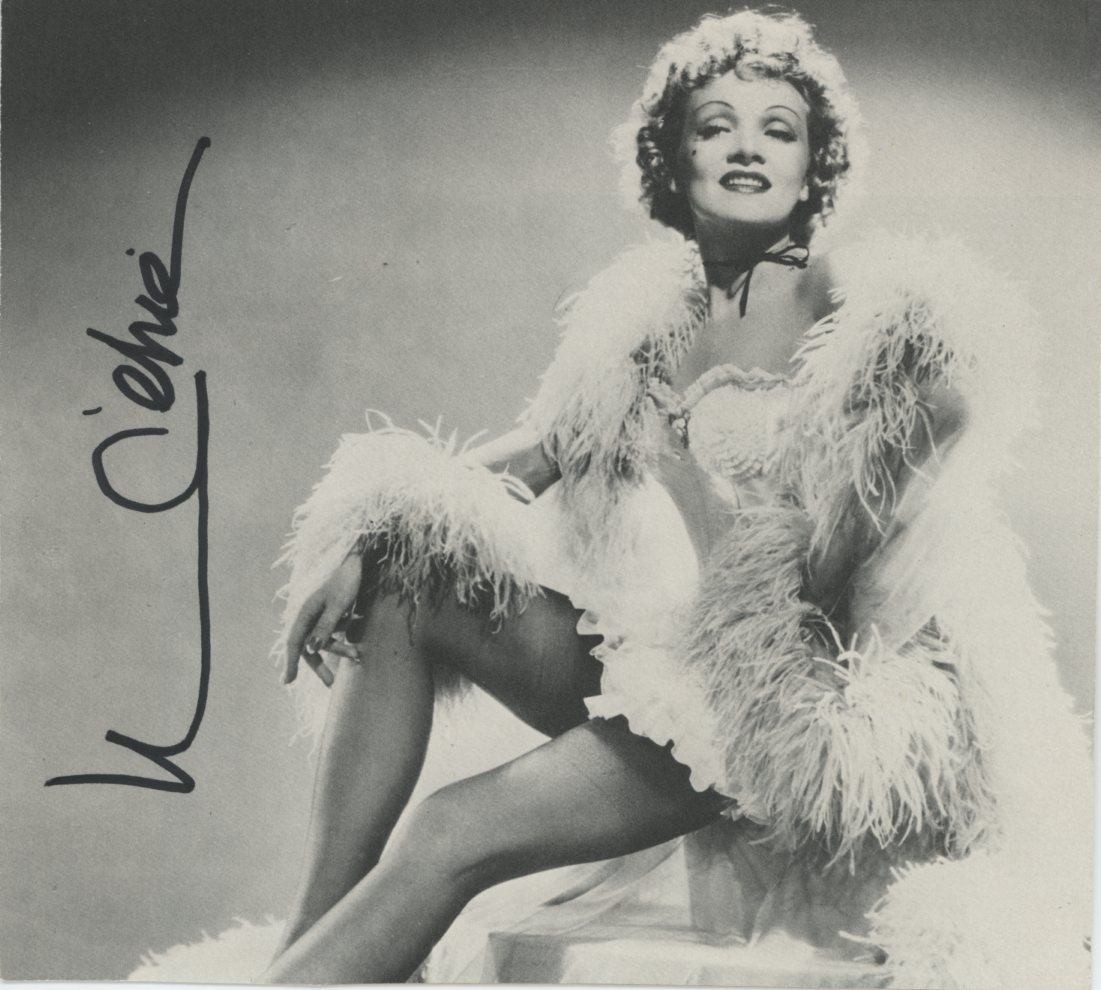 Marlene Dietrich- Signed Vintage Photograph