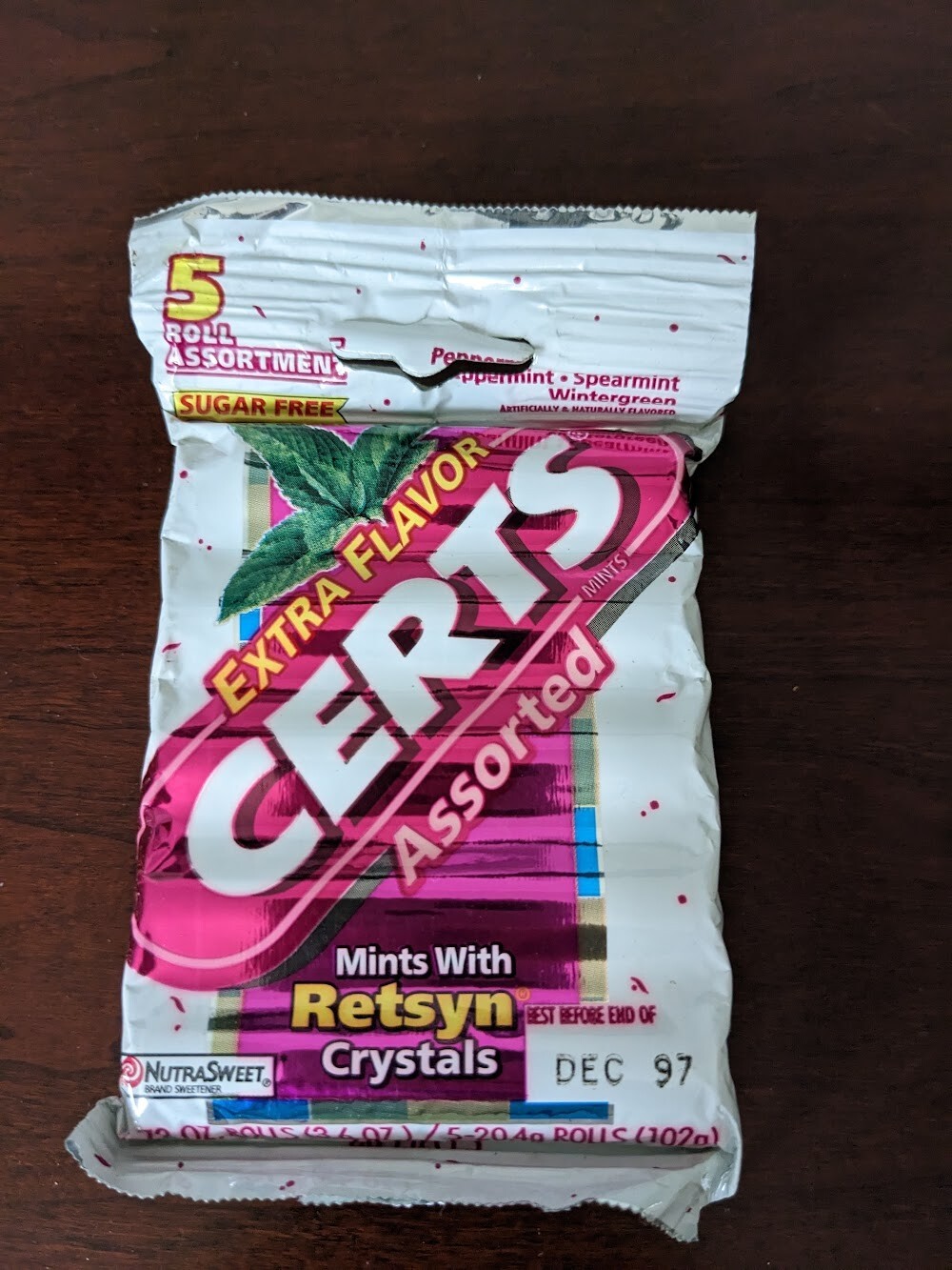 Certs sugar free vintage assorted 5 pack New Unopened