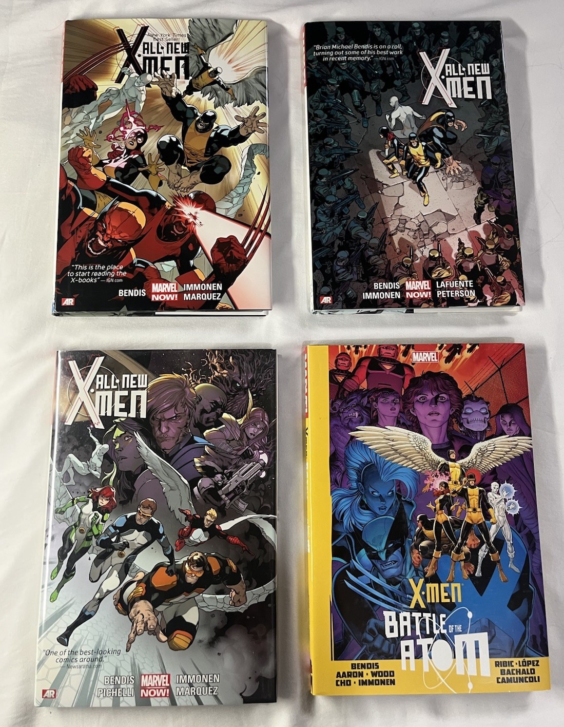 All-New X-Men Deluxe Hardcover Vol. 1-3 & Battle Of The Atom Lot All-New X-Men Deluxe Hardcover Vol. 1-3 & Battle Of The Atom Lot