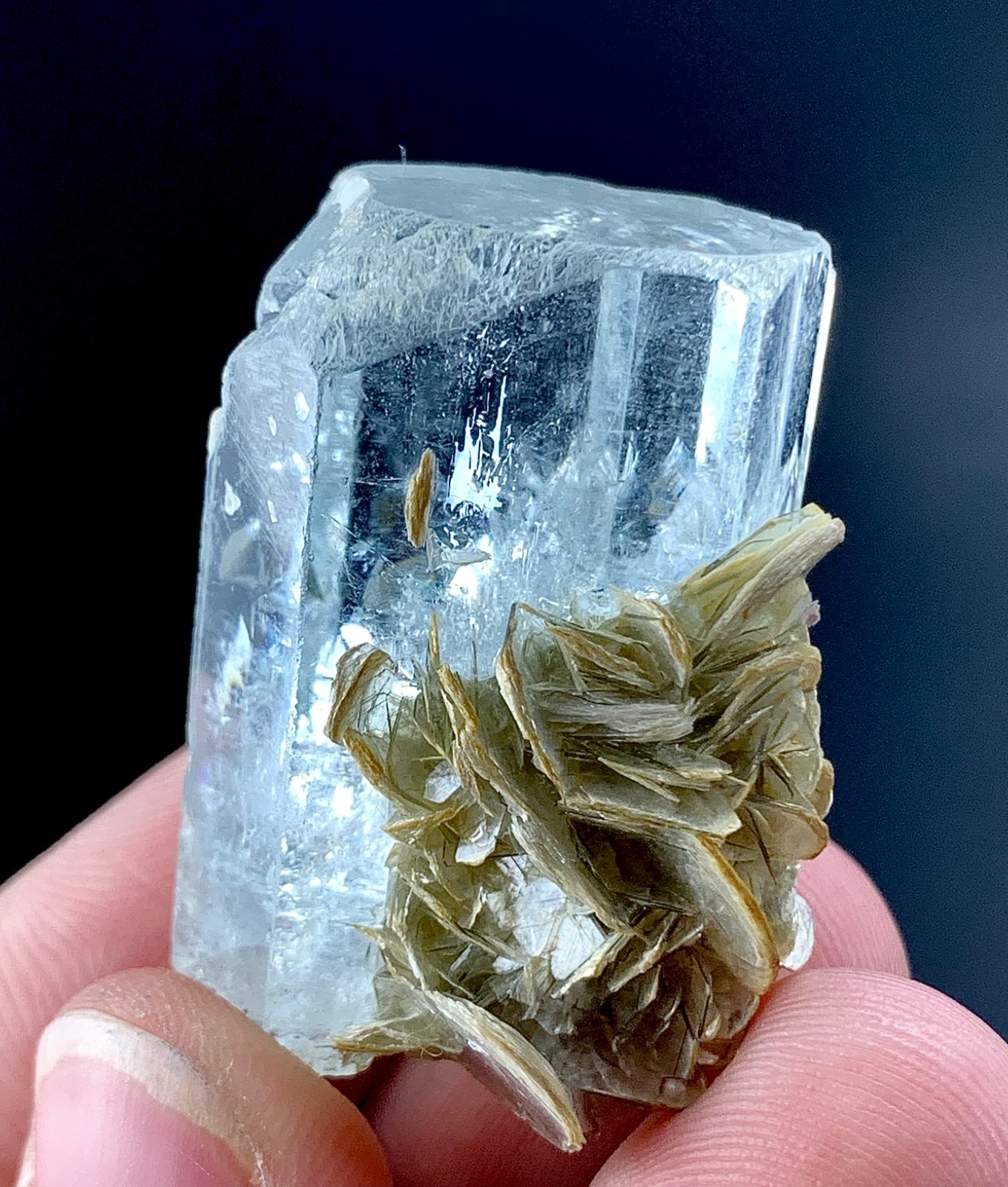 114 Carat Aquamarine Crystal Specimen From Skardu Pakistan