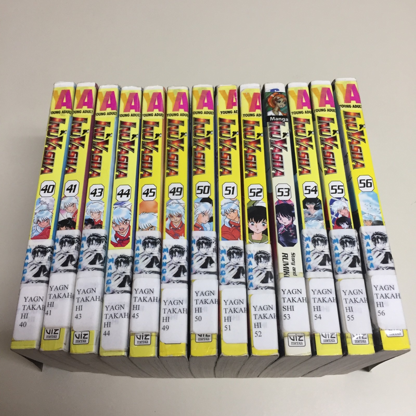 Inuyasha Volume 40 41 43 44 45 49 50 51 52 53 54 55 56 Manga English Lot Set OOP
