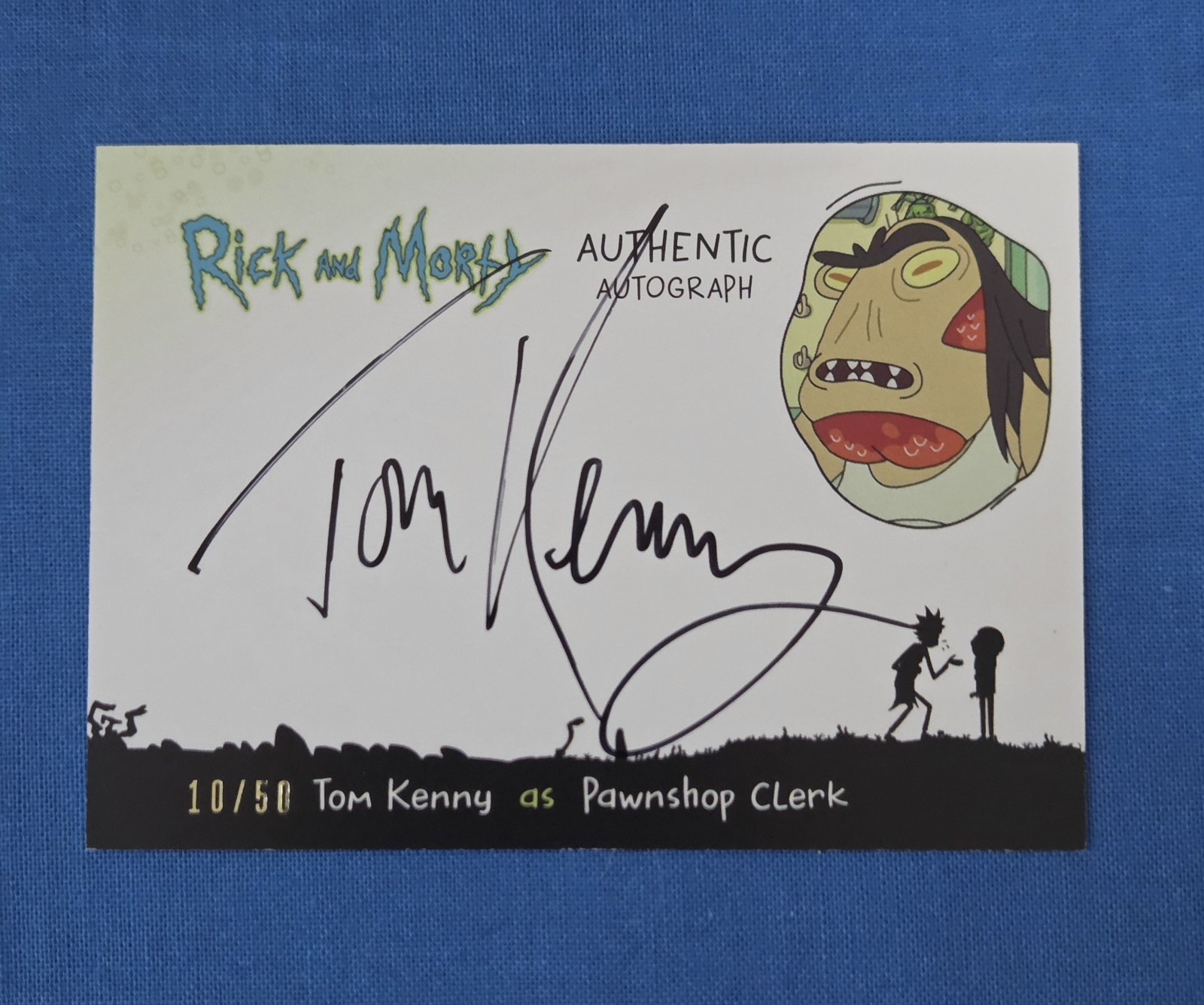 Rick And Morty Cryptozoic Season 1 Signed Tom Kenny As Pawnshop Clerk 010/50...