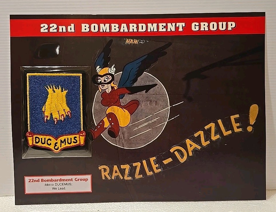 WWII Emblems Of Air War Patch 22nd Bombardment Group  \