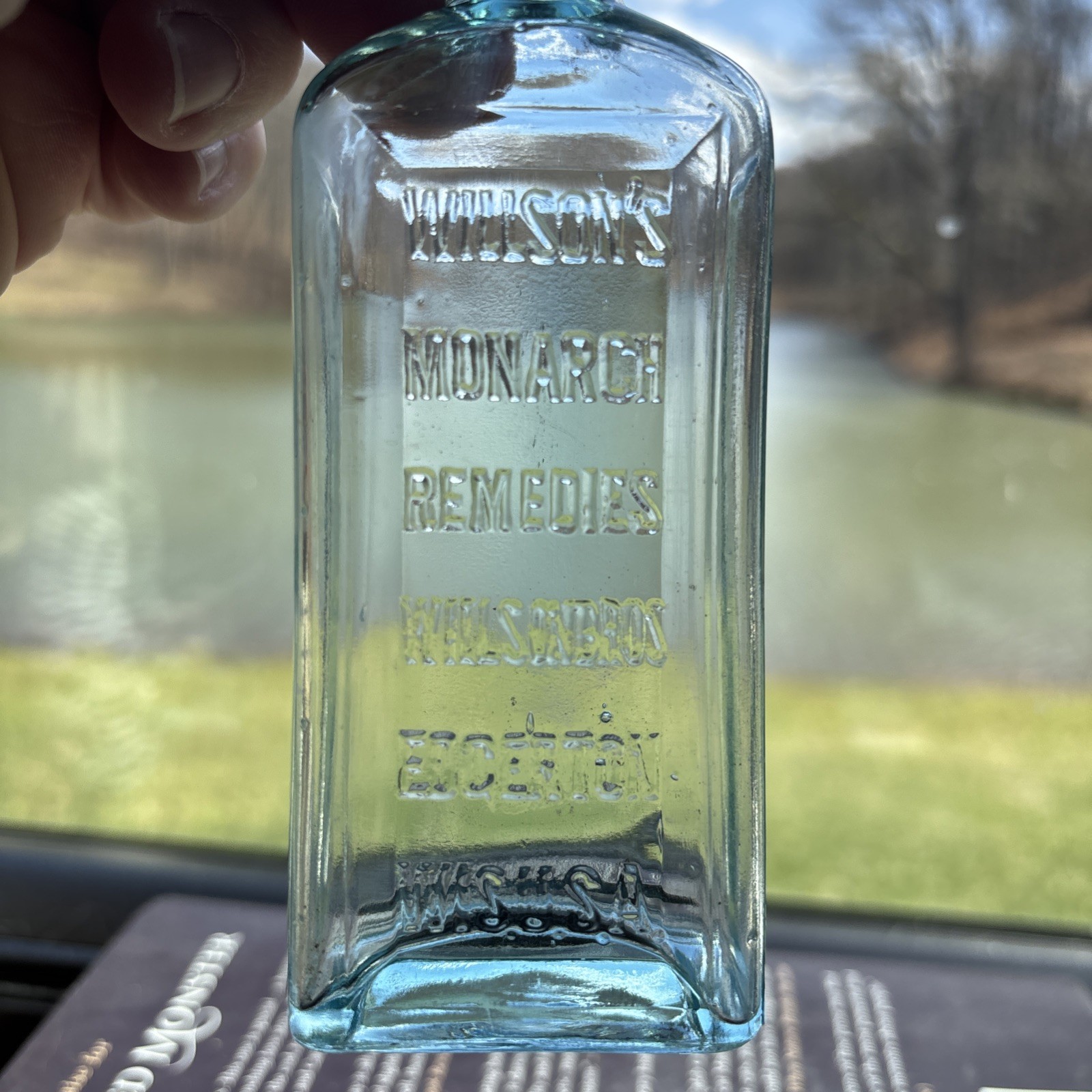 Antique Wilson’s Monarch Remedies; Edgerton WI Medicine Bottle