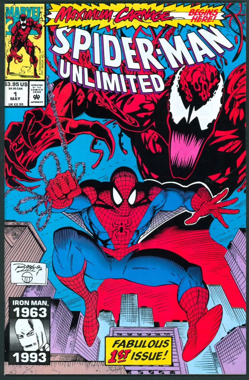 Spider-Man Unlimited 1 NM+ 9.6 Maximum Carnage Marvel 1993