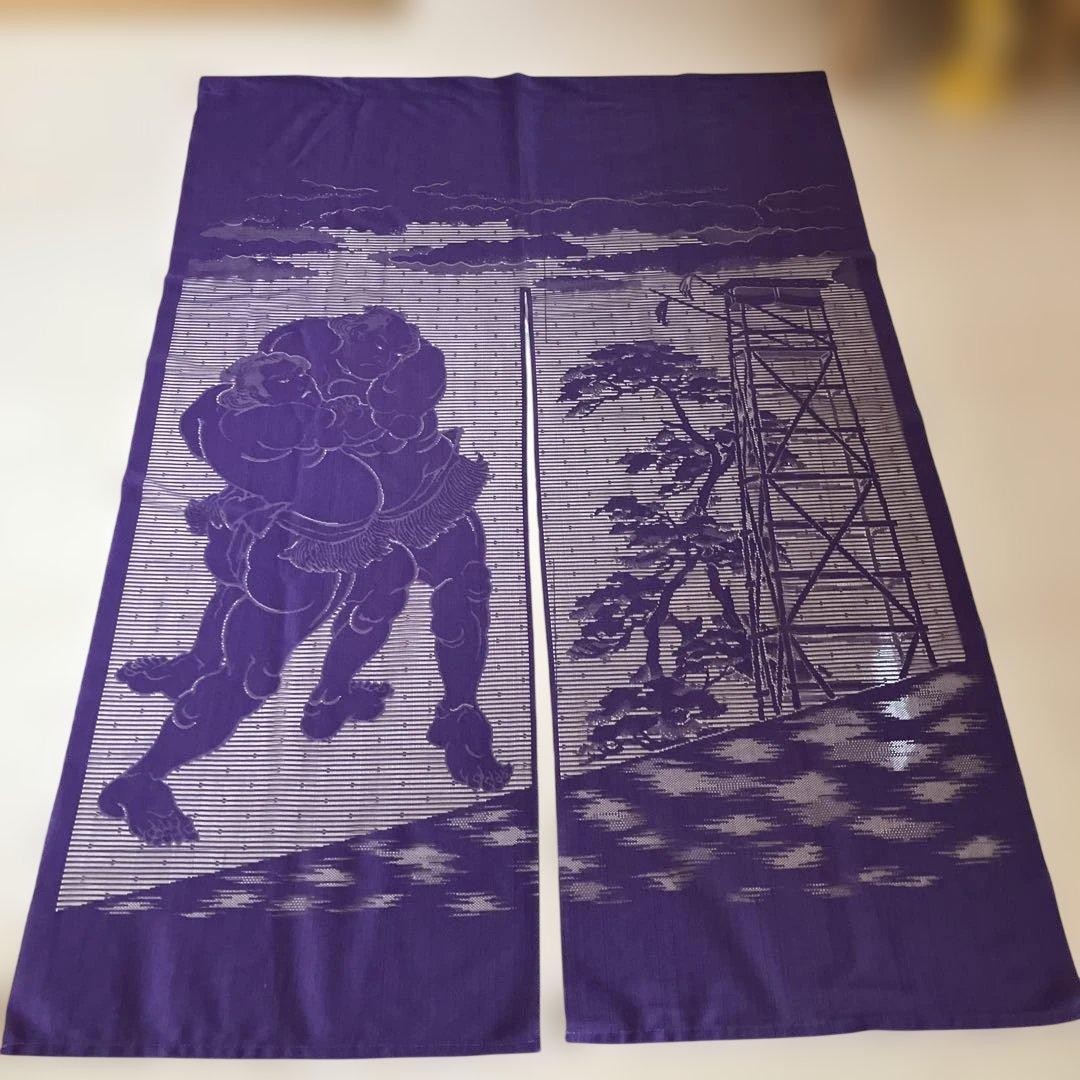 Noren Sumo Curtain Japanese Style Fabric Noren Ready to Use Vintage Decor