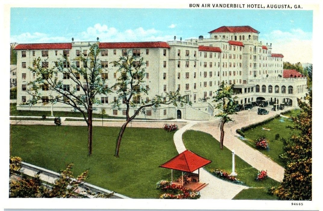 Vintage Postcard 1923 Bon Air Vanderbilt Hotel, Augusta, Georgia (GA)