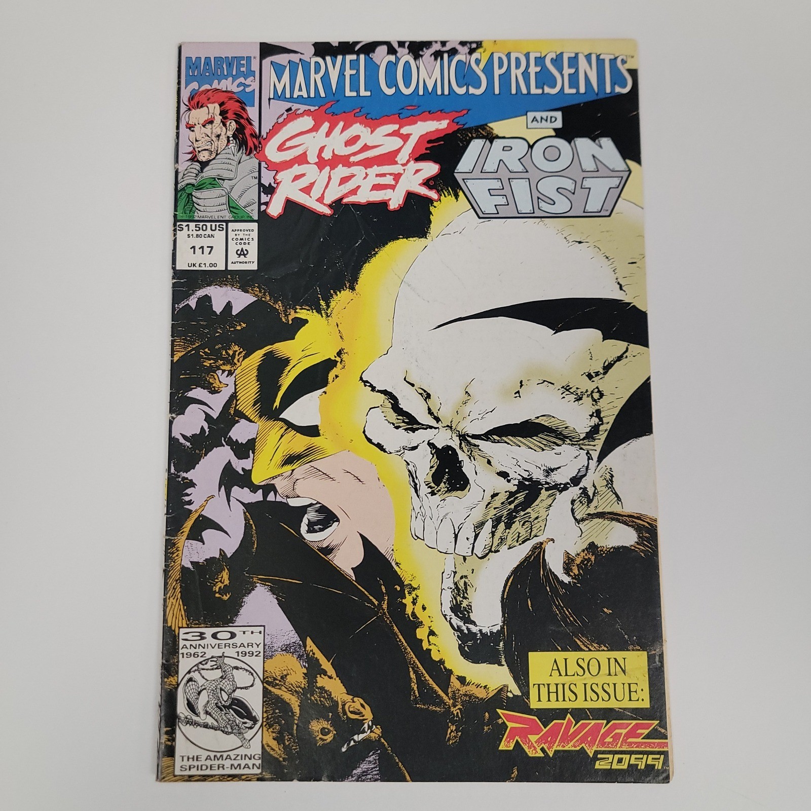 Marvel Comics Presents #117 (1992) Ghost Rider Iron Fist Ravage 2049 Sam Kieth
