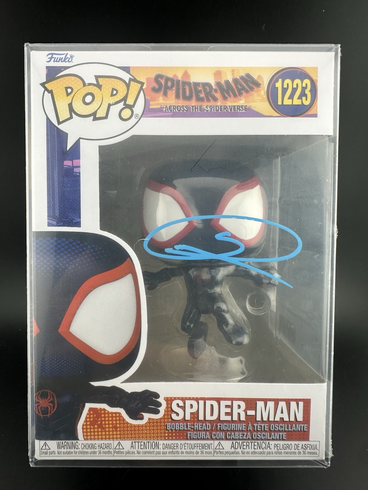 Shameik Moore Signed CA Spider-Man Across Spider-Verse Miles Morales Pop #1223 Shameik Moore Signed CA Spider-Man Across Spider-Verse Miles Morales Pop #1223