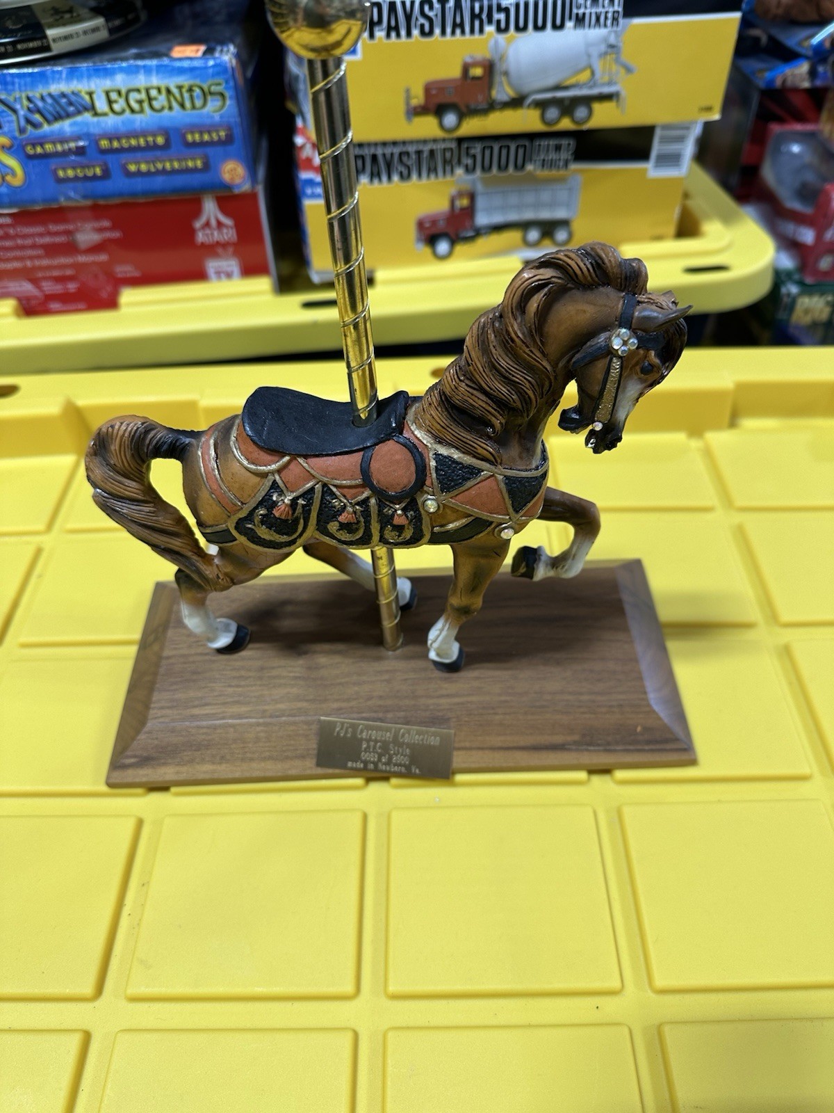 vintage pj's carousel horse collection  COMMANDER PTC P.T.C. STYLE  H88