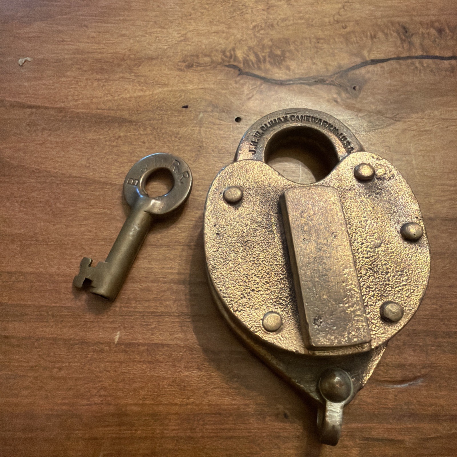 Antique  Obsolete Lock Made By Climax Co NEWARK NJ