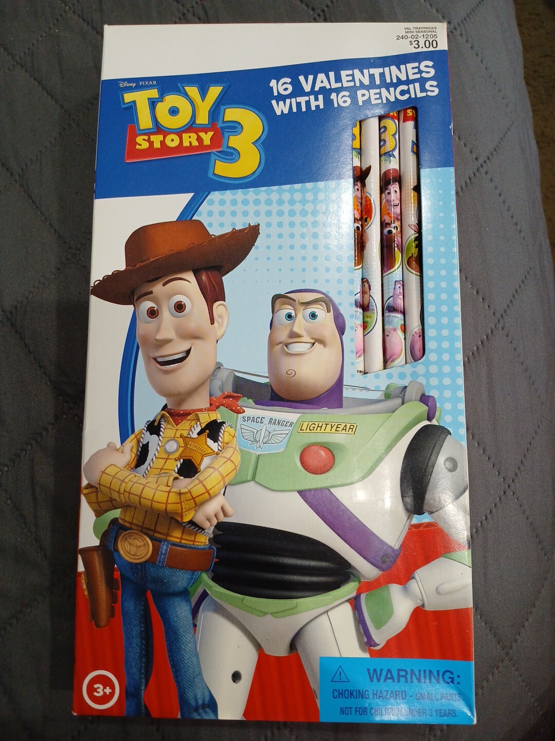 Vtg 2010 Toy Story 3 Valentines Day Cards 16 ct Pencils Box Paper Magic Group
