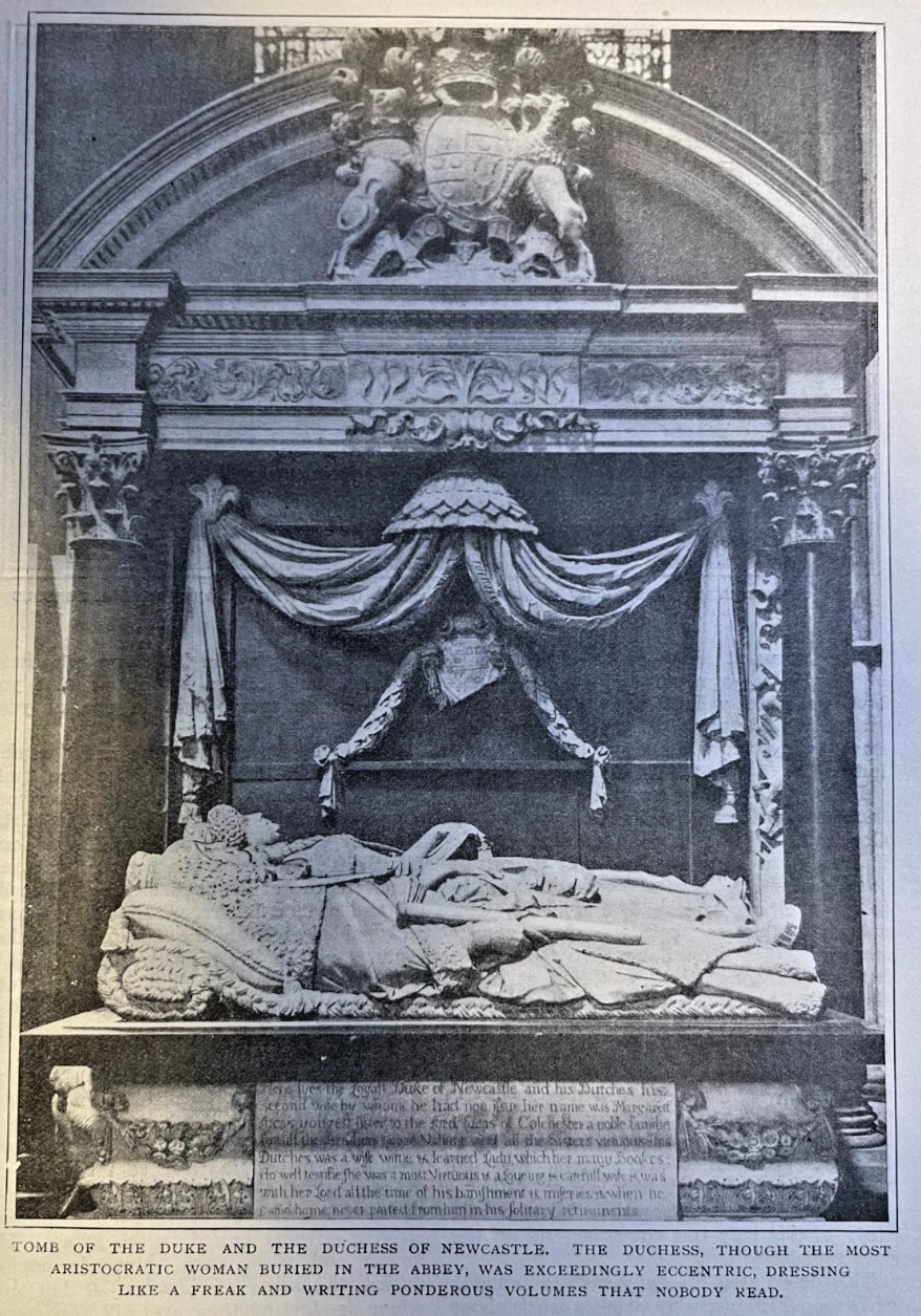 1908 Famous Women Buried in Westminster Abbey illustrated