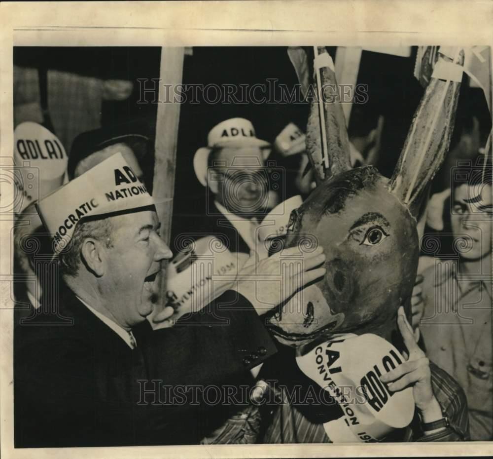 1956 Press Photo Senator John Sparkman at the Democratic Convention in Chicago 1956 Press Photo Senator John Sparkman at the Democratic Convention in Chicago