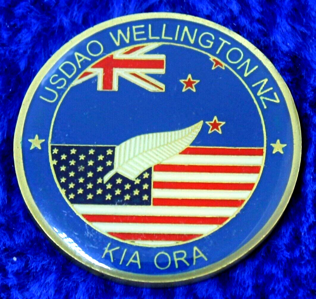 US Joint Military Attaché School USDAO Wellington New Zealand Challenge Coin ZZ6