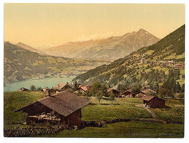 Saint Beatenberg Niesen Bernese Oberland Switzerland 1890s Photochrom