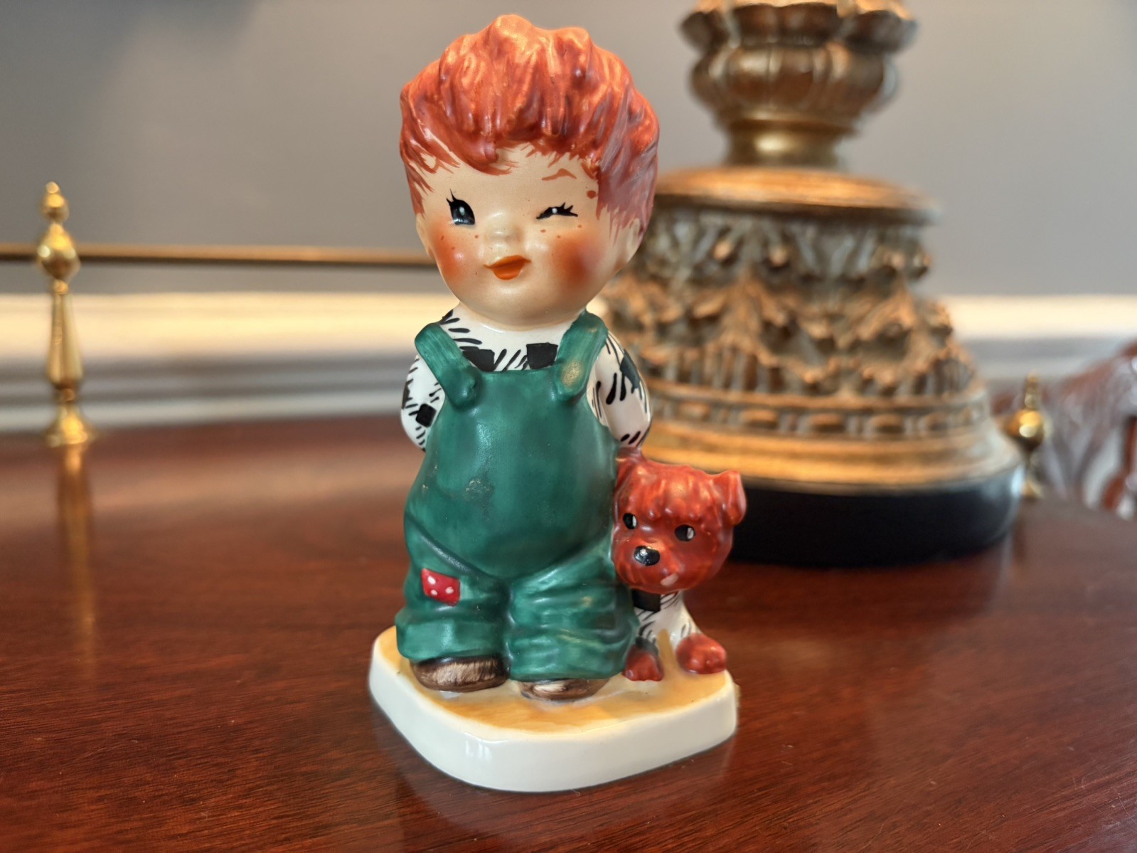 Vintage Goebel Redhead Figurine by Charlot BYJ-2 The Roving Eye 1957 Vintage Goebel Redhead Figurine by Charlot BYJ-2 The Roving Eye 1957