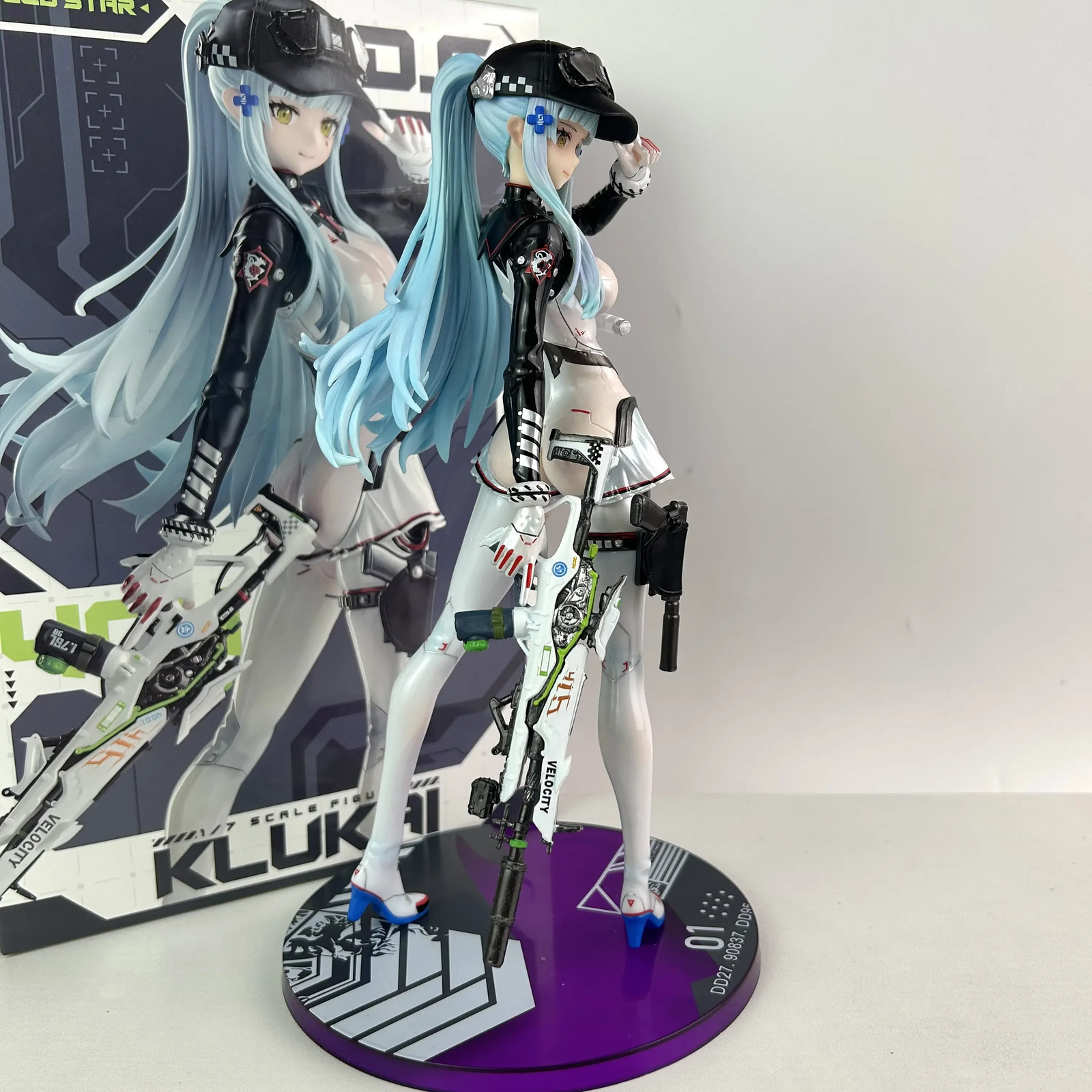 Girls Frontline 2 Klukai HK416 24cm PVC Anime Figure Mecha Girl Statue