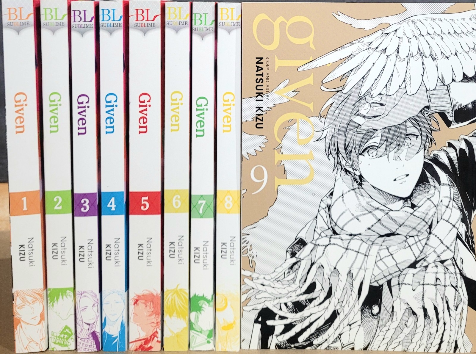 Given Manga Natsuki Kizu English Volumes 1-9 Set, Paperback Softcover Brand New 