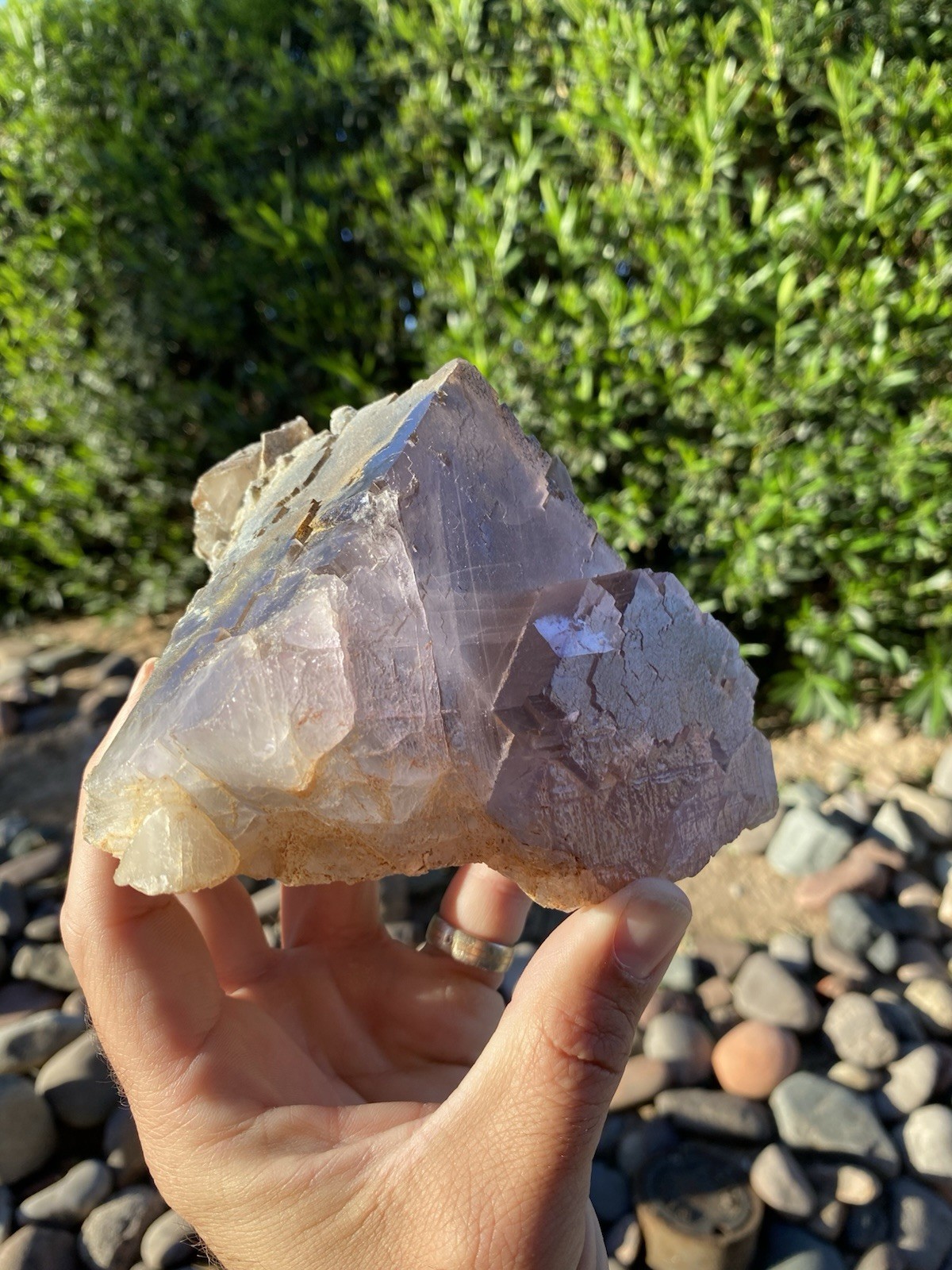3 Lb 10.10 Oz Fluorite & Calcite Statement Piece - Taourirt, Morocco