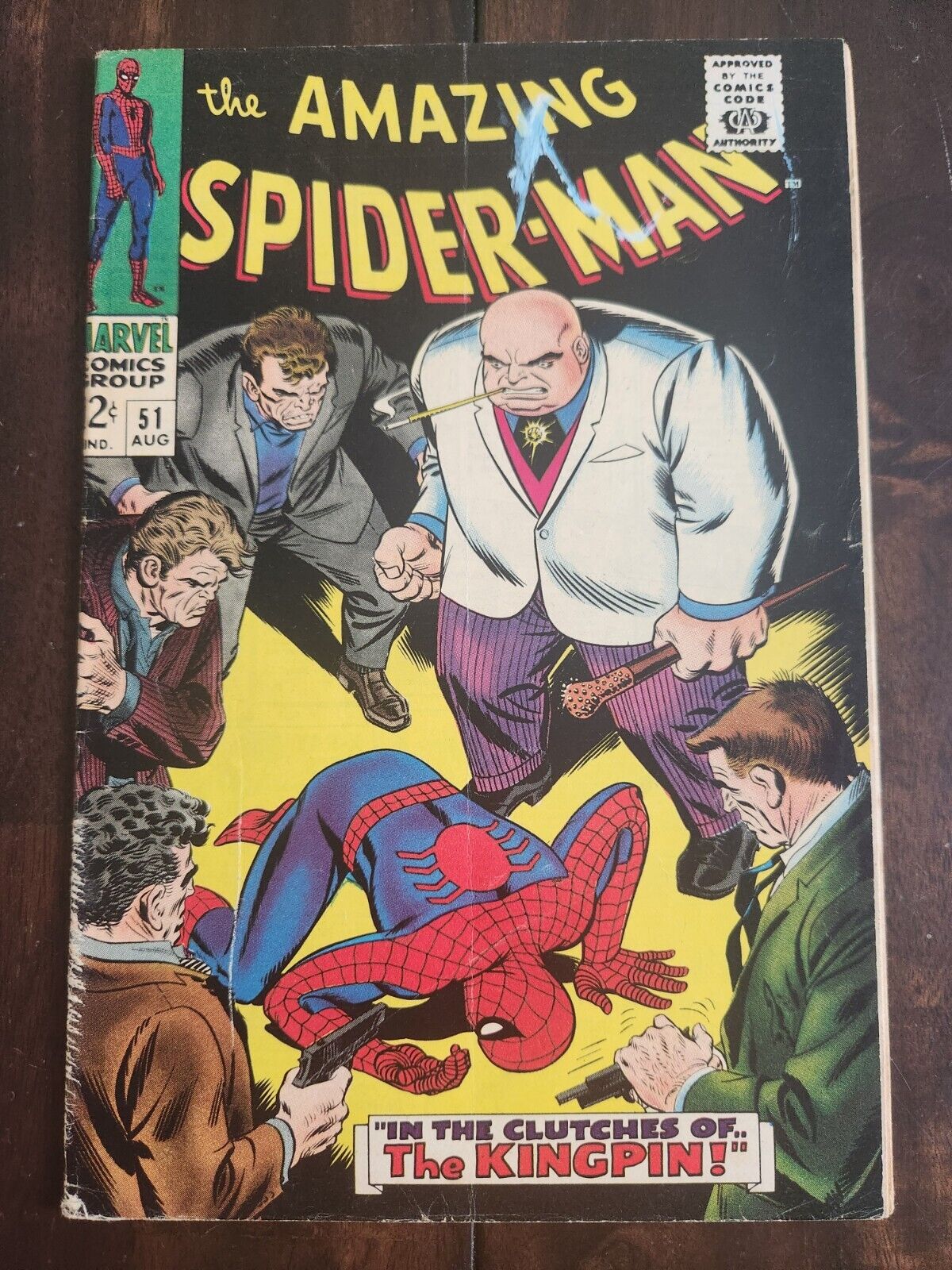 Marvel Comic Book Amazing Spider-Man #51 1967 2nd Appearance Kingpin 1st Cover