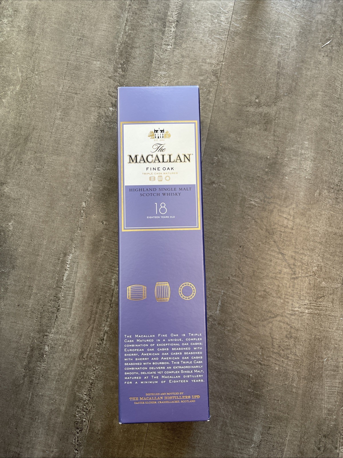 The Macallan Fine Oak 18 Years EMPTY Box Only 🔥🔥🔥