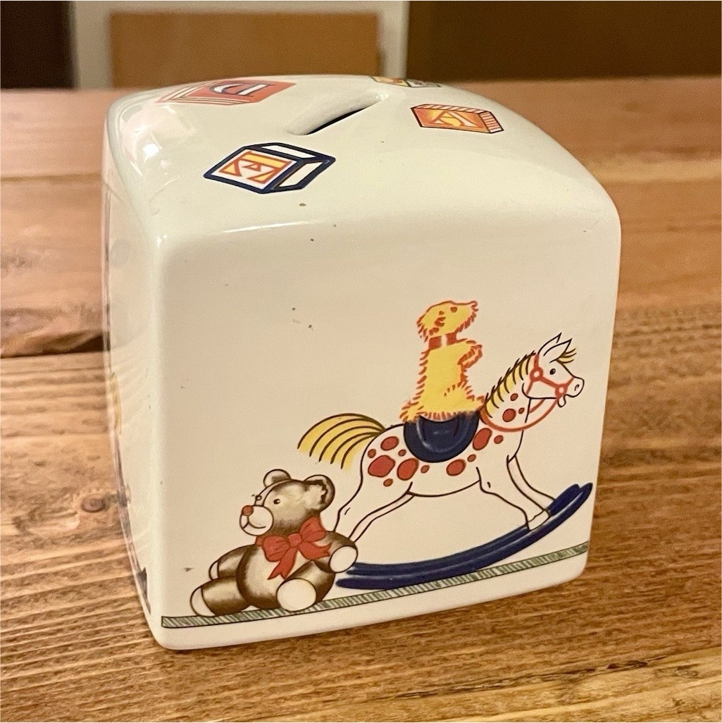 Vintage Tiffany & Co Tiffany\'s Childhood Toys Ceramic Savings Bank Decor 1992 Vintage Tiffany & Co Tiffany\'s Childhood Toys Ceramic Savings Bank Decor 1992