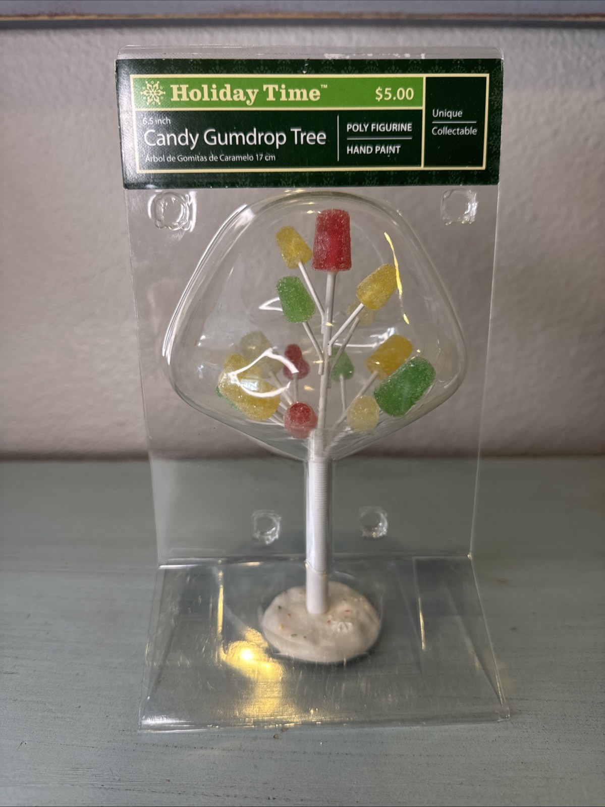 Holiday Time Candy Gumdrop Tree 6.5” Christmas Village Decor 74476 w Packaging