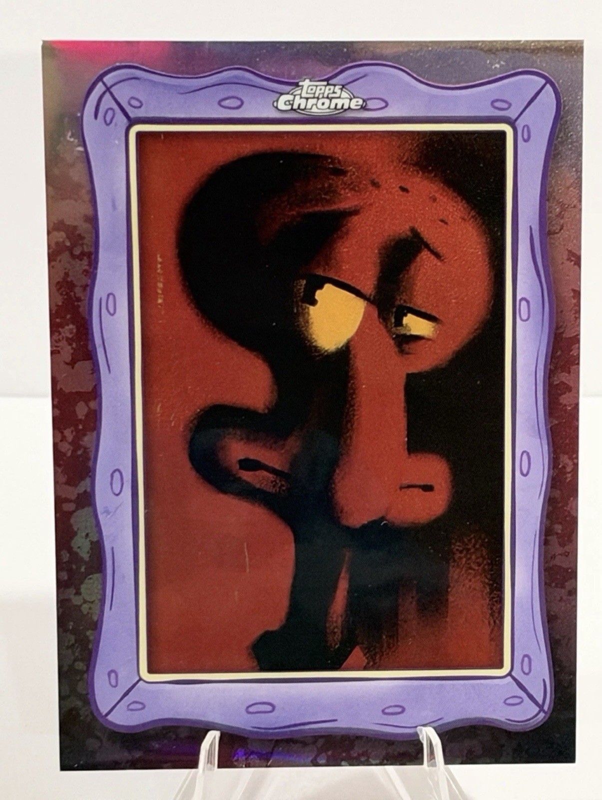 SpongeBob Topps Chrome 25th Anniversary Squidwards Gallery SG-4 NEMETH SSP