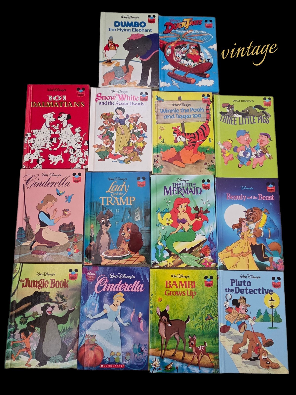 Vintage Disney Children\'s Books Collection lot 14 rare hardback