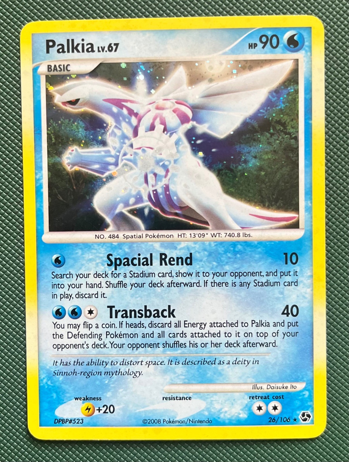Palkia 26/106 Pokemon Great Encounters Near Mint