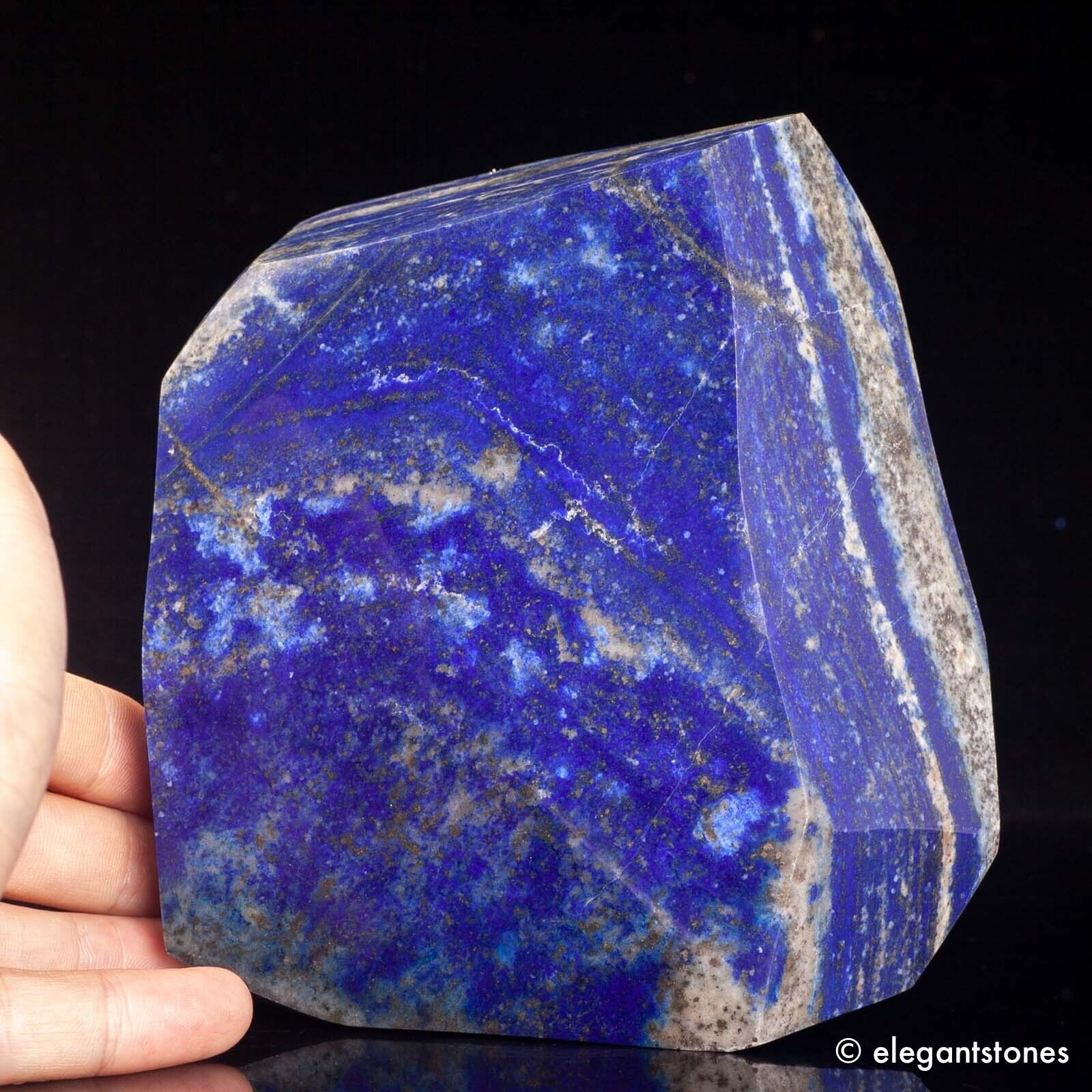 1539g Natural Blue Lapis Lazuli Freeform Polished Stone Healing Chakra Specimen