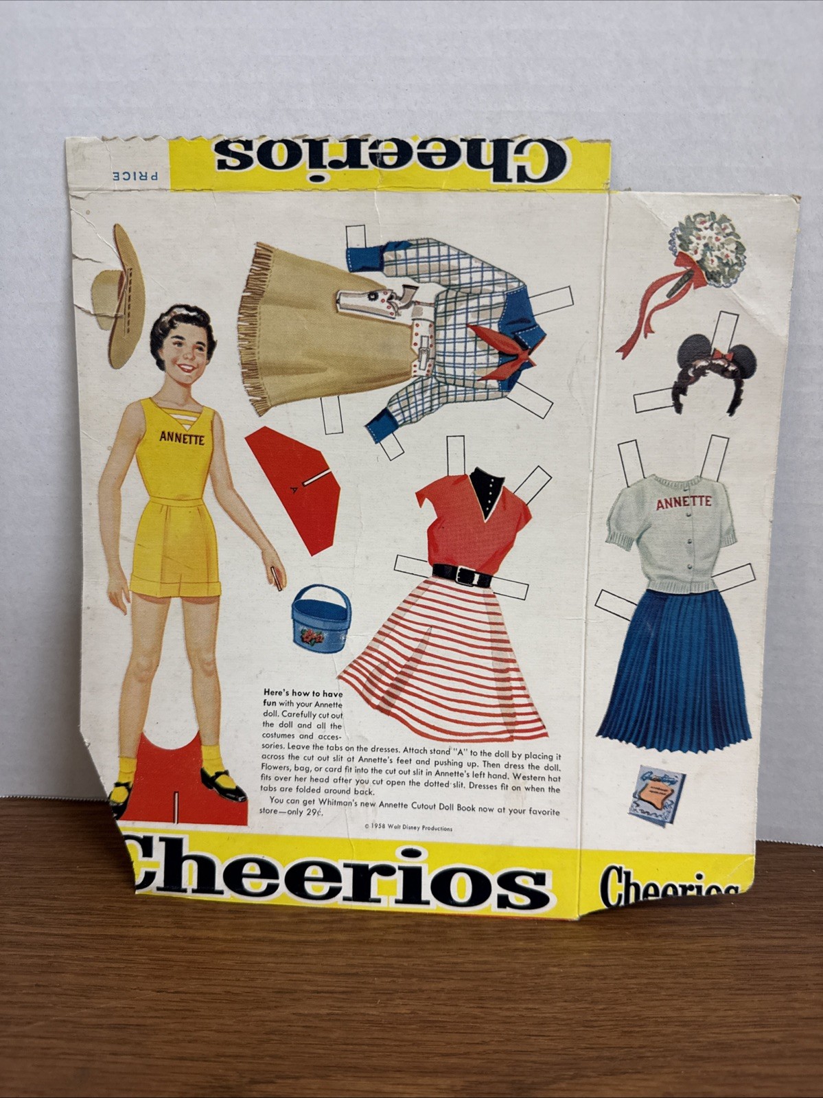 1958 Vintage Cheerio Box \ 1958 Vintage Cheerio Box \