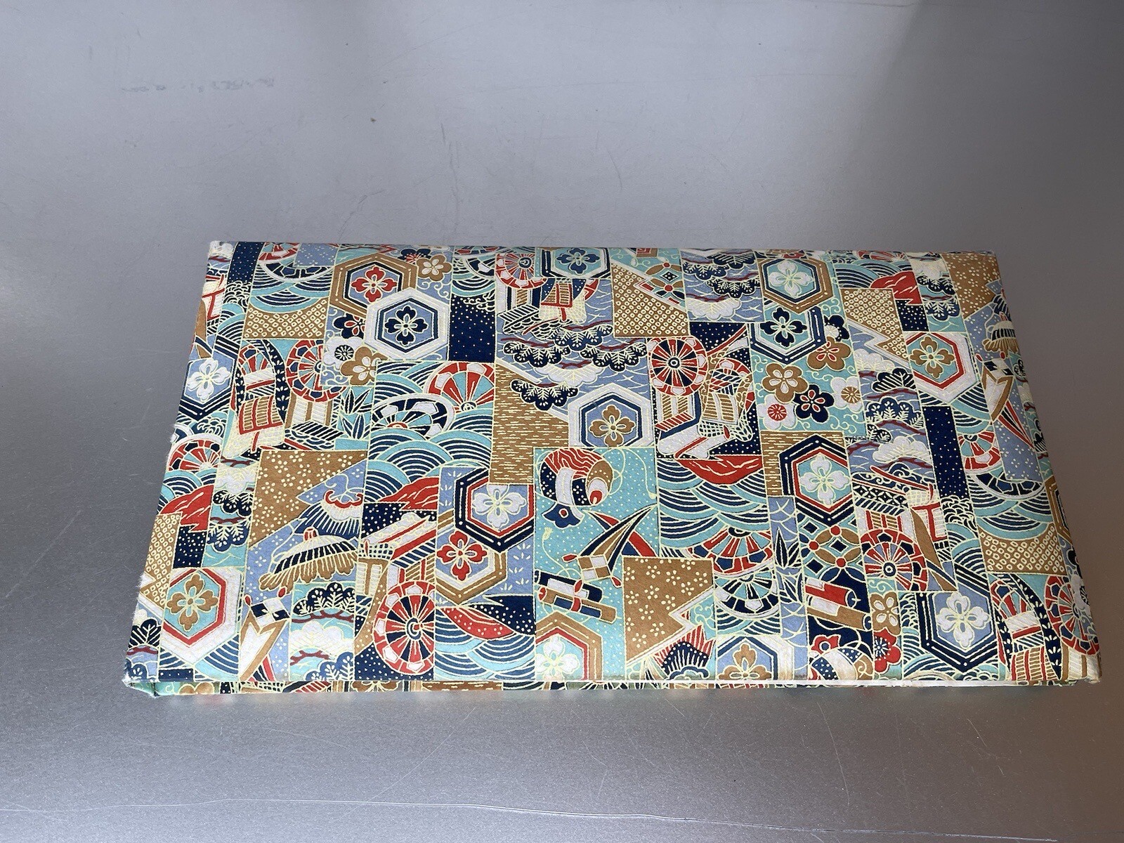 VTG Asian Oriental Picture Photo Keepsake Album Colorful 12.5in X 7in