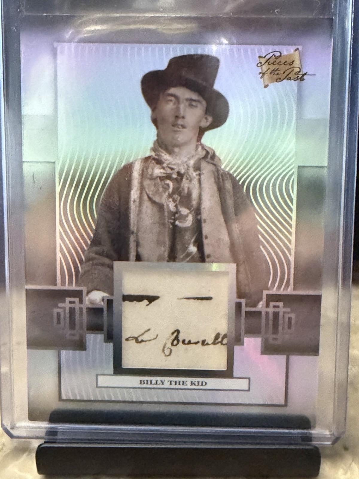Pieces Of The Past Historical Billy The Kid Handwritten Relic Card Numbered 3/50