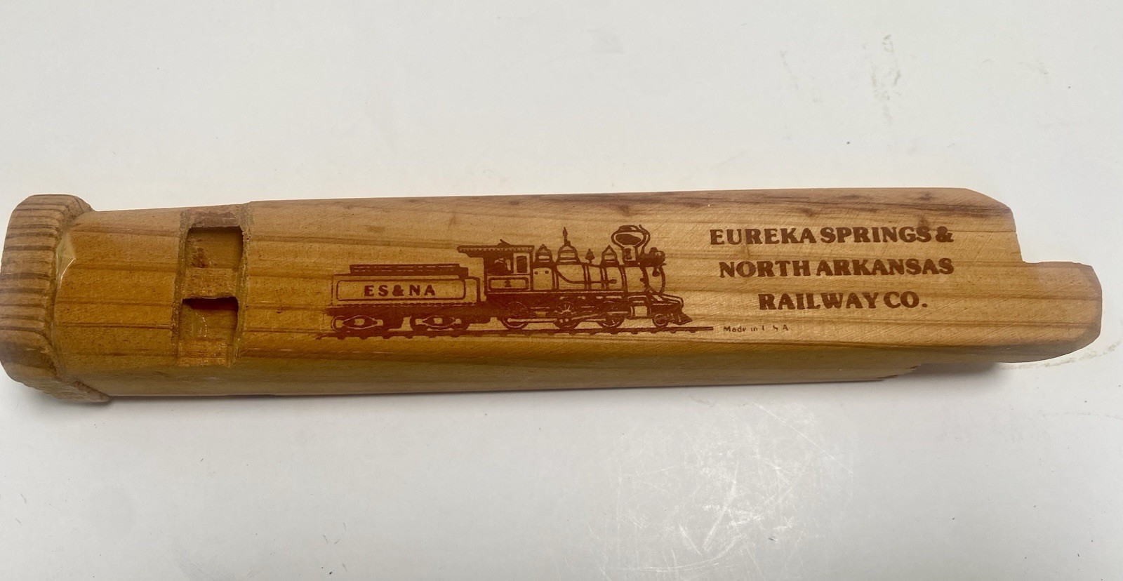 Vintage Wood Train Whistle Authentic Train Sound Wooden Whistle ES & NA Railway